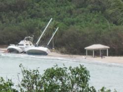 Boats on the beach at Great Cruz Bay by the Westin Resort and Villas. Boats on the beach at Great Cruz Bay by the Westin Resort and Villas.